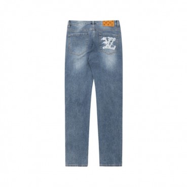 루이비통 남성 블루 청바지 - Louis vuitton Mens Blue Jeans 