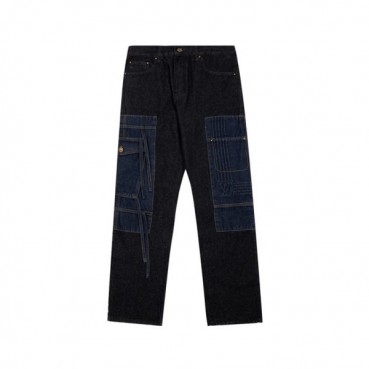 루이비통 남성 블랙 청바지 - Louis vuitton Mens Black Jeans 