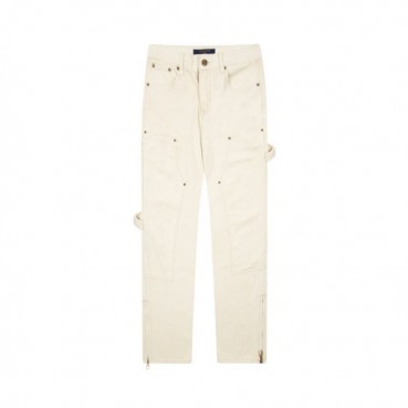루이비통 남성 아이보리 청바지 - Louis vuitton Mens Ivory Jeans 