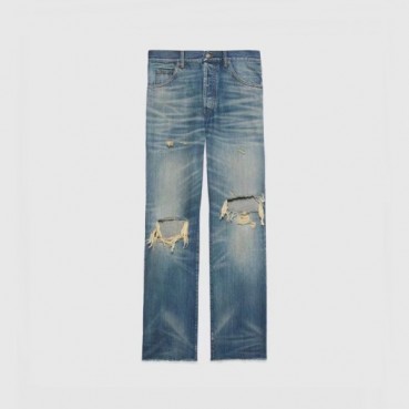 구찌 남성 블루 청바지 - Gucci Mens Blue Jeans 