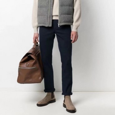 브루넬로쿠치넬리 남성 블루 팬츠 - Brunello Cucinelli Mens Blue Pants 