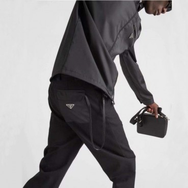프라다 남성 캐쥬얼 블랙 팬츠 - Prada Mens Black Pants 