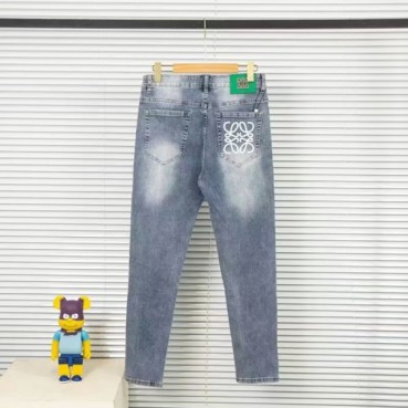 로에베 남성 블루 청바지 - Loewe Mens Blue Jeans 