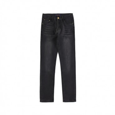 루이비통 남성 캐쥬얼 블랙 청바지 - Louis vuitton Mens Black Jeans 