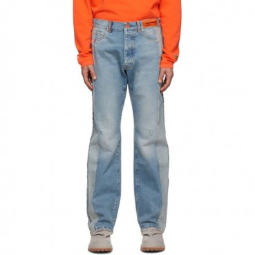헤론프레스턴 남성 블루 청바지 - Heron Preston Mens Blue Jeans 