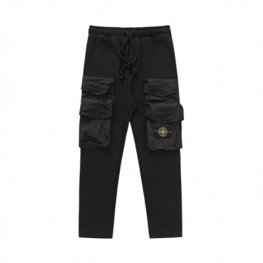 스톤아일랜드 남성 캐쥬얼 블랙 팬츠 - Mens Black Pants 