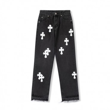 크롬하츠 남성 트렌디 블랙 청바지 - Mens Black Jeans 