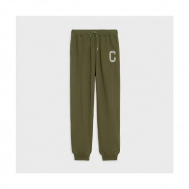 Celine  Mm/Wm Hedi Slimane Logo Training Pants Khaki - 셀린느 2021 남/녀 로고 트레이닝 팬츠 Cel0150x Size(xs 