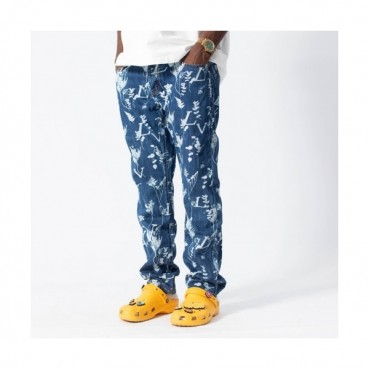 Louis vuitton  Mens Monogram Casual Pants Blue - 루이비통 2021 남성 모노그램 캐쥬얼 팬츠 Lou03451x Size(29 