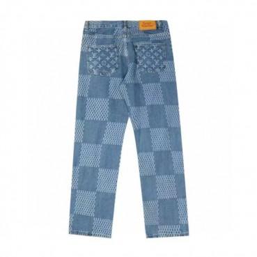 Louis vuitton  Mens Monogram Casual Pants Blue - 루이비통 2022 남성 모노그램 캐쥬얼 팬츠 Lou02967x Size(29 
