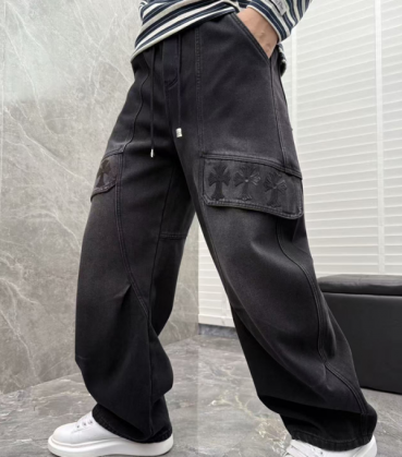 크롬하츠 남성 스웻 데님 팬츠 - Chrom Hearts Mens Sweat Pants 