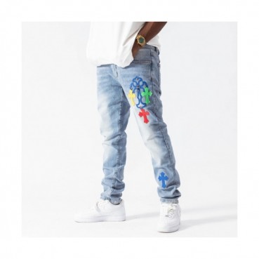 Chrom Hearts  Mens Casual Denim Jeans Blue - 크롬하츠 20201남성 캐쥬얼 데님 청바지 Chr0375x Size(29 