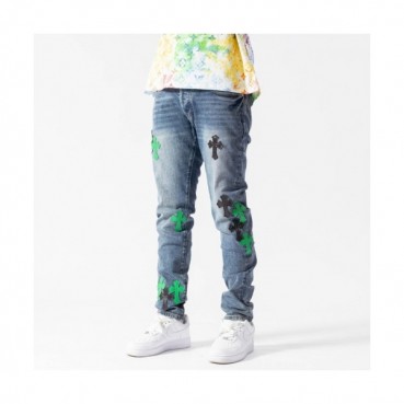 Chrom Hearts  Mens Casual Denim Jeans Blue - 크롬하츠 20201남성 캐쥬얼 데님 청바지 Chr0373x Size(29 