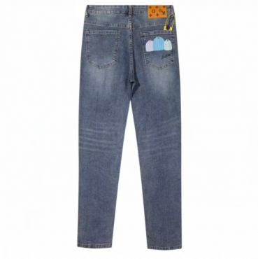 Louis vuitton  Mens Monogram Casual Pants White - 루이비통 2023 남성 모노그램 캐쥬얼 팬츠 Lou02853x Size(29 