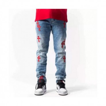 Chrom Hearts 2021 Mens Casual Denim Jeans Blue - 크롬하츠 20201남성 캐쥬얼 데님 청바지 Chr0344x Size(29 