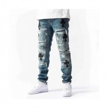 Chrom Hearts 2021 Mens Casual Denim Jeans Blue - 크롬하츠 20201남성 캐쥬얼 데님 청바지 Chr0342x Size(29 