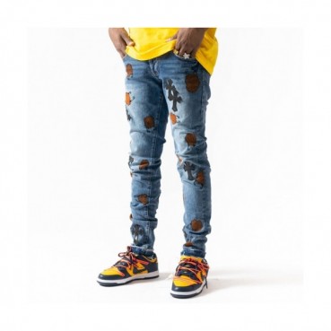 [크롬하츠]Chrom Hearts 2021 Mens Casual Denim Jeans - 크롬하츠 20201남성 캐쥬얼 데님 청바지 Chr0336x.Size(29 
