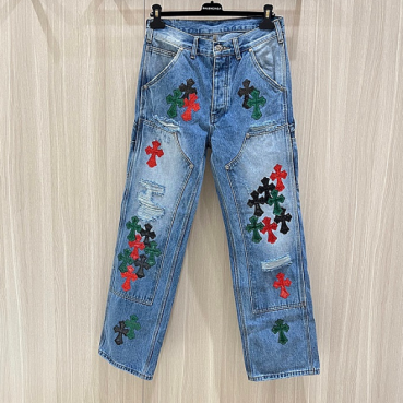 [크롬하츠]Chrom Hearts 2025 Mens Casual Denim Jeans - 크롬하츠 20205 남성 캐쥬얼 데님 청바지 Chr0330x.Size(29 