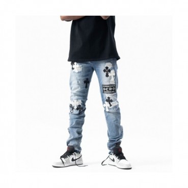 [크롬하츠]Chrom Hearts 2021 Mens Casual Denim Jeans - 크롬하츠 20201남성 캐쥬얼 데님 청바지 Chr0329x.Size(29 