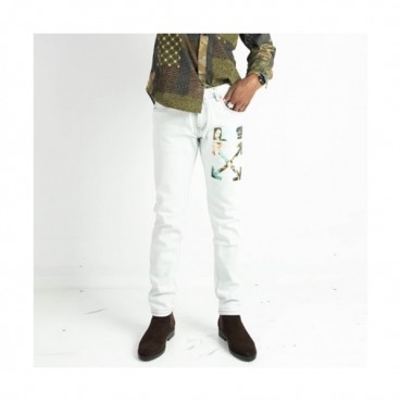 [오프화이트]Off-white 2021 Mens Logo Denim Jeans 