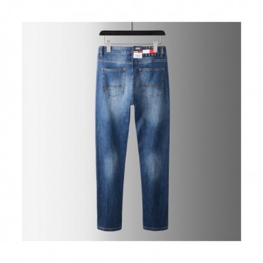 [토미]Tommy 2021 Mens Business Logo Denim Jeans - 토미 2021 남성 비지니스 로고 데님 청바지 Tomy0043x.Size(30 