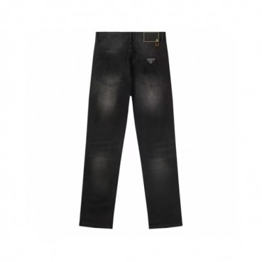 [프라다]Prada 2024 Mens Classic Logo Denim Pants - 프라다 2024 남성 클래식 로고 데님 팬츠 Pra02183x.Size(29 