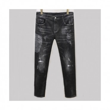Philipp Plein Mens Logo Casual Denim Jeans - 필립플레인 2020 남성 로고 캐쥬얼 데님 청바지 Phi0135x.Size(30 