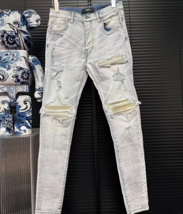 [아미리]Amiri 2023 Mens Trendy Denim Pants - 아미리 2023 남성 트렌디 데님 팬츠 Ami0135x.Size(28 