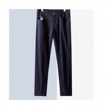 Loewe Mens Classic Cotton Slacks - 로에베 남성 클래식 코튼 슬랙스 