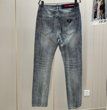 [프라다]Prada 2025 Mens Classic Logo Denim Pants - 프라다 2025 남성 클래식 로고 데님 팬츠 Pra01031x.Size(30 