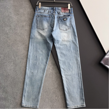 [프라다]Prada 2025 Mens Classic Logo Denim Pants - 프라다 2025 남성 클래식 로고 데님 팬츠 Pra01041x.Size(29 