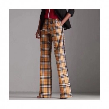 Burberry Womens Vintage Classic Cotton Pants - 버버리 여성 빈티지 클래식 코튼 팬츠 Bur02555x