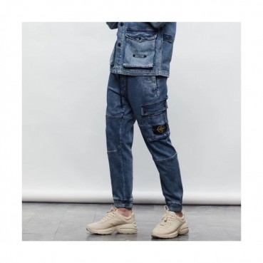Stone Island 2020 Mens Logo Casual Denim Jeans - 스톤아일랜드 2020 남성 로고 캐쥬얼 청바지 Sto0139x.Size(s 