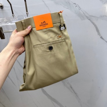 [에르메스]Hermes 2025 Mens Business Basic Cotton Pants - 에르메스 2025 남성 비지니스 베이직 코튼 팬츠 Her0401x.Size(30 
