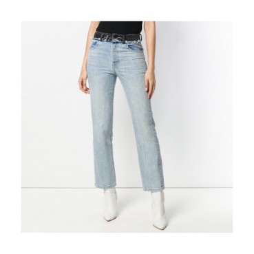 [매장판]Alexsander Wang 2020 Womens Logo Classic Denim Pants - 알렉산더왕 2020 여성 로고 클래식 데님 팬츠 Alw0080x.Size(25 