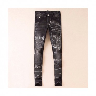 Philipp plein 2019 Mens Graffity Denim Pants - 필립플레인 2019 남성 그래피티 데님 팬츠 Phi0083x.Size(28 