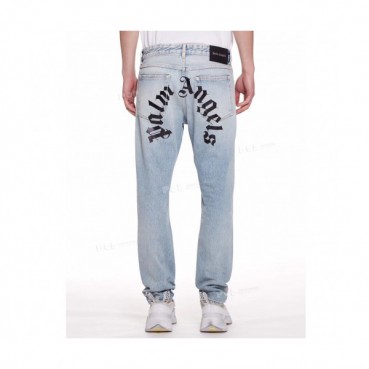 Palm Angels 2019 Mens Logo Casual Denim Pants - 팜 엔젤스 2019 남성 로고 캐쥬얼 데님 팬츠 Pam0050x.Size(s 