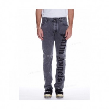 Palm Angels 2019 Mens Logo Casual Denim Pants - 팜 엔젤스 2019 남성 로고 캐쥬얼 데님 팬츠 Pam0049x.Size(s 