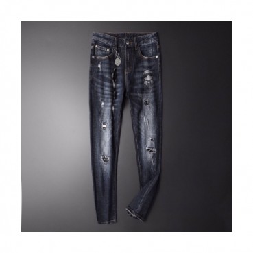 Fendi 2019 Mens Classic Slim-fit Denim Pants 