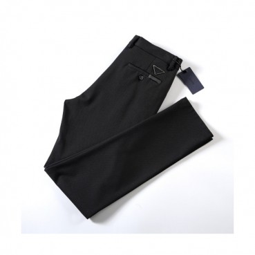 Prada 2019 Mens Logo Cotton Suit Pants - 프라다 2019 남성 로고 코튼 슬랙스 Pra0724x.Size(30 