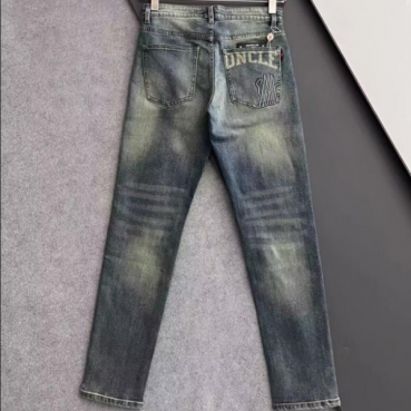 Moncler 2024 Mens Casual Logo Denim Pants  -몽클레어 2024 남성 캐쥬얼 로고 데님 팬츠 Moc0779x.Size(29 