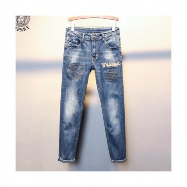 Versace 2019 Mens Graffity Denim Pants - 베르사체 남성 그래피티 데님 팬츠 Verdp0065.Size(29