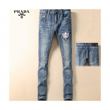Prada 2019 Mens Logo Slim Fit Denim Pants - 프라다 남성 로고슬림핏 데님 팬츠 Pra0619x.Size(29 