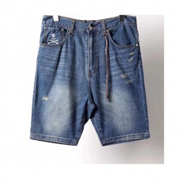 Mastermind Japan Mens Skull Slim Fit Denim Pants - 마스터마인드 남성 스컬 슬림핏 데님 팬츠 Mas12x