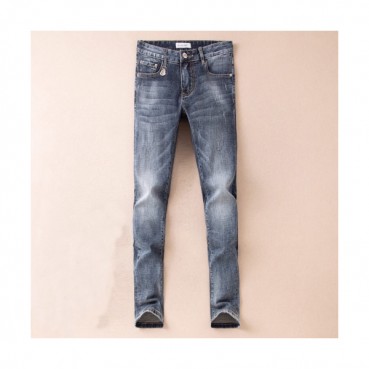 Moncler 2019 Mens Metal Logo Slim Fit Denim Pants - 몽클레어 남성 메탈 로고 슬림핏 데님 팬츠 Moc0483x.Size(28 