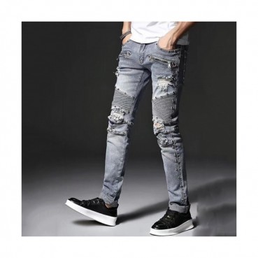 Balmain 2019 Mens Rock Stud Denim Pants - 발망 남성 신상 락스터드 데님 팬츠 Bam0077x.Size(28 