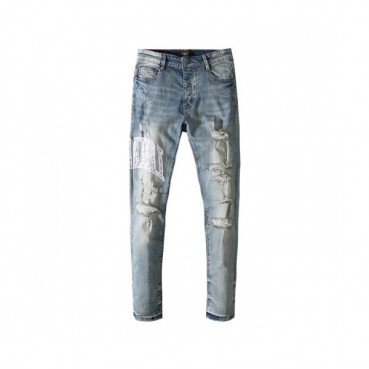 Amiri  Mens Trendy Denim Pants Blue - 아미리 2021 남성 트렌디 데님 팬츠 Ami0302x Size(29 