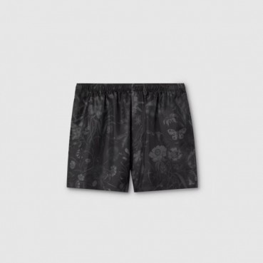 구찌 남성 프린트 실크 트윌 쇼츠 - Gucci Mens Printed Silk Twill Shorts 