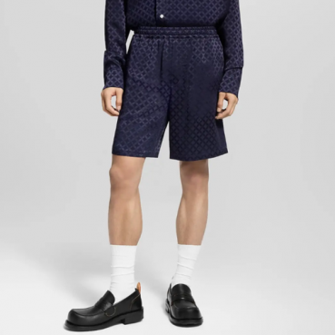 루이비통 남성 그래픽 자카드 쇼츠 - Louis vuitton Mens Graphic Jacquard Shorts 