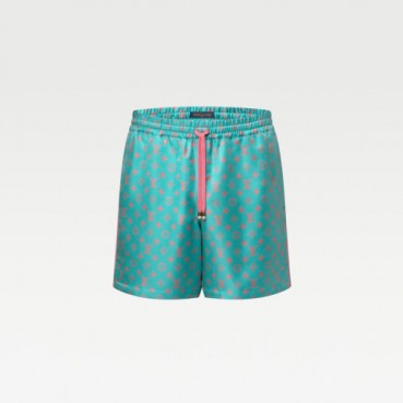 루이비통 남성 모노그램 실크 쇼츠 - Louis vuitton Mens Monogram Silk Shorts 